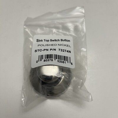 INSINKERATOR STC-PN 73274N SINK TOP SWITCH Button For Garbage Disposal-P. NICKEL