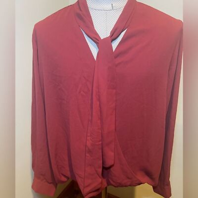 IMAN Women s Tie Front Plus Size Top Size 1X