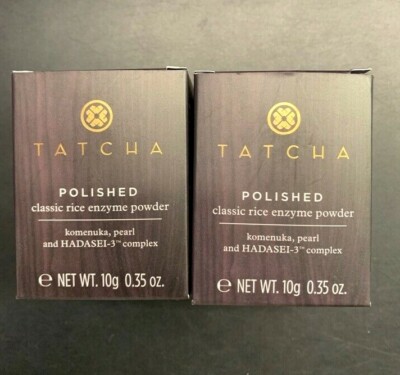 2X TATCHA polished classic rice enzyme powder 10g 0.35 OZ Ea. IN THE BOX 