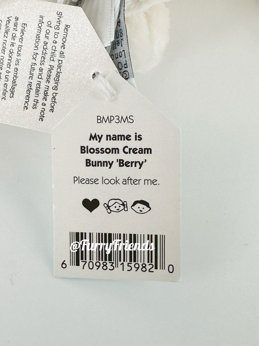 NWT Jellycat Blossom Cream Bunny 'Berry' medium | eBay