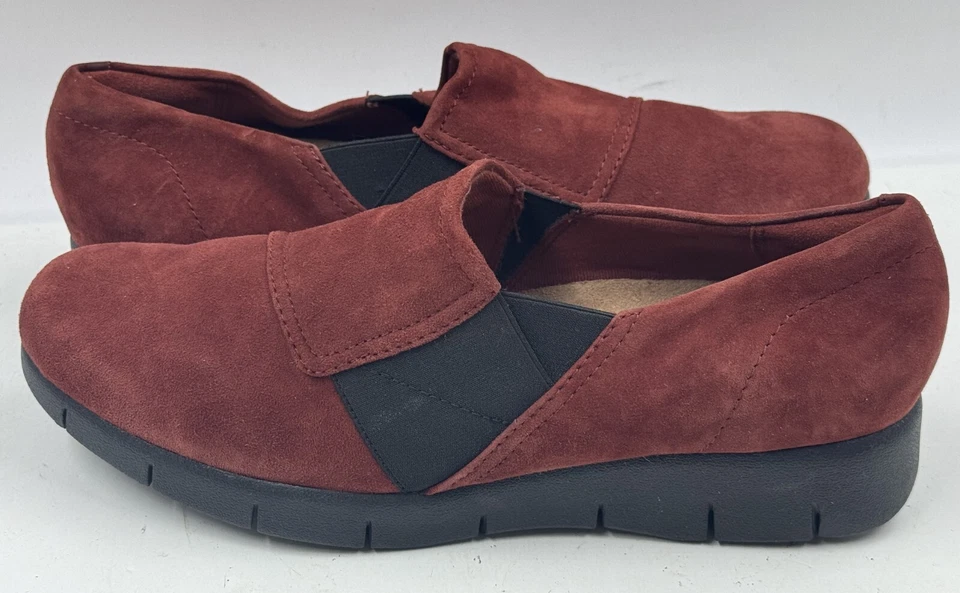 Zapatos mocasines planos Clarks Daelyn Monarch para mujer 7,5 Rust Rouille baja comodidad Foto 2 de 4