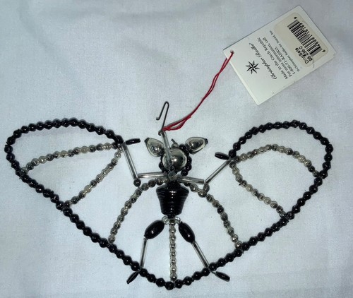 1998 RADKO GLASS HALLOWEEN ORNAMENT - ‘DINGBATS’ BAT W/TAG (98-236-0) - Picture 4 of 7