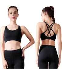 Lovesoft Black Sports Bra Large