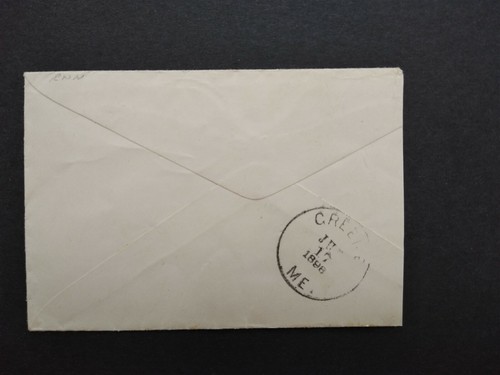 Maine: North Greene 1898 Cover, Fancy Grid Cancel, DPO Androscoggin Co - Picture 2 of 2