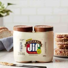 Jif Natural Creamy Peanut Butter Spread Twin Pack 80 oz Protein Nut Spread