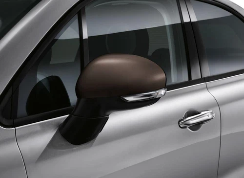 Pair (x2) Mirror Covers, Bronze - Fiat 500X New & Genuine 50903555