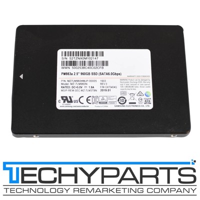 Samsung PM863a 960GB 2.5'' SATA 6G SSD Drive MZ-7LM960N MZ7LM960HMJP-00005 87-96%