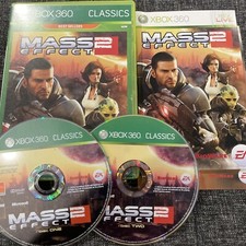Mass Effect 2 - Xbox 360 Game - 2 Discs - w Manual - LIKE NEW - DISCS MINT