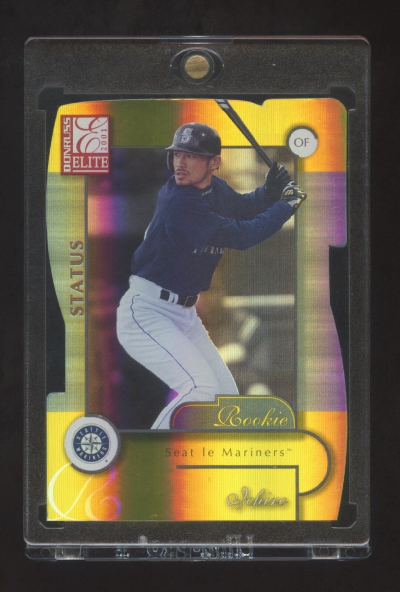 2001 DONRUSS ELITE ICHIRO イチロー シリアルNOあり！ 2001 DONRUSS ELITE ICHIRO ROOKIE RC GOLD STATUS SP /51 AMAZING