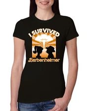 Orange Barbenheimer I Survived Pop Culture Women Slim Fit Junior Tee