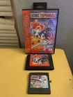 Lot of 2 Sonic Spinball Sega Genesis W/ Case (No Manual) - & Sonic 2 Game Gear