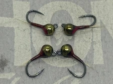 4ea. Dirty Martini perdigons size #14. Great Euro Nymph.