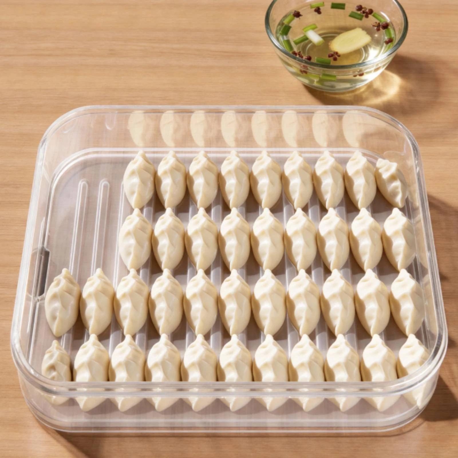 Stackable Dumpling Box Large Capacity Multi-Layer Freezer Container for Kitchen