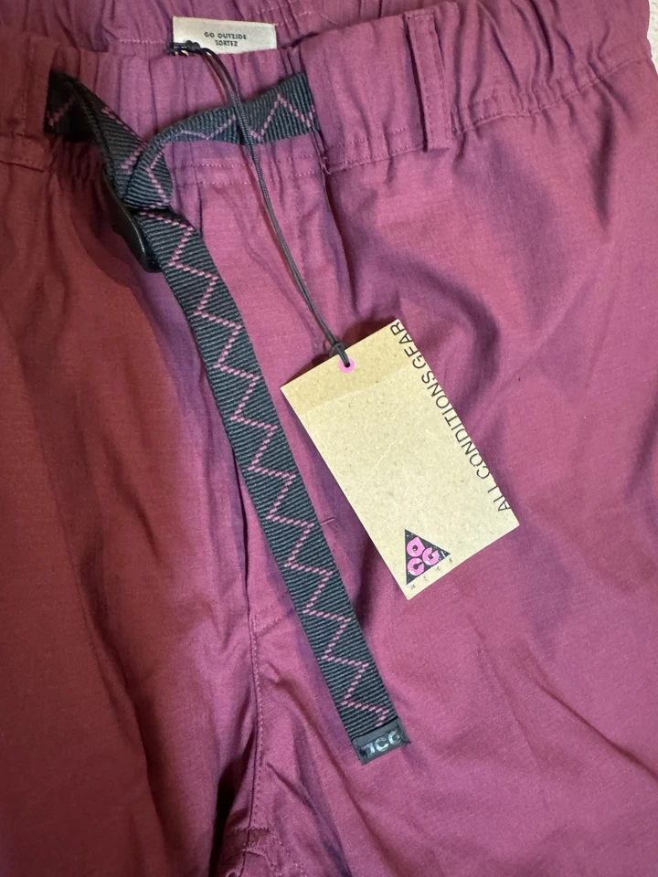 Calça Nike ACG Trail Masculina Média Roxa Jogger Nylon Cinto Resistente à Água Caminhadas - Imagem 4 de 4