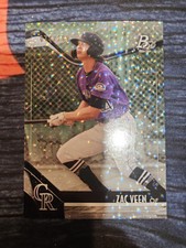 2021 Bowman Platinum Zac Veen TOP-36 Ice Refractor COL RC SP #d /299