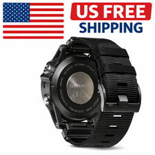 Garmin Fenix 7X 6X 5X Pro QuickFit 22mm 26mm Braided Nylon Watch Strap Band