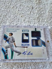 2019 Brandon Lowe  Winter Collection Triple Rookie Jersey Auto #10/10 Sick Patch
