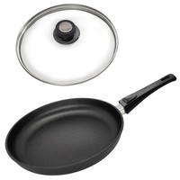 Eurolux Bratpfanne Ø 20 Cm Antihaft Pfanne Aluguss Griff Abnehmbar & Glasdeckel