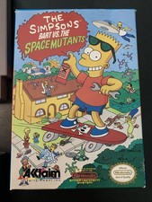The Simpsons Bart vs the Space Mutants Nintendo Nes CIB Authentic VG Shape