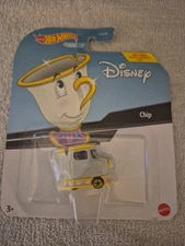 Hot Wheels Character Cars Disney Beauty & The Beast Chip Rear HTF