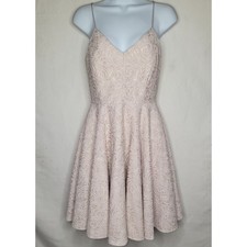 Gianni Bini Womens Floral Lace Fit and Flare Mini Dress