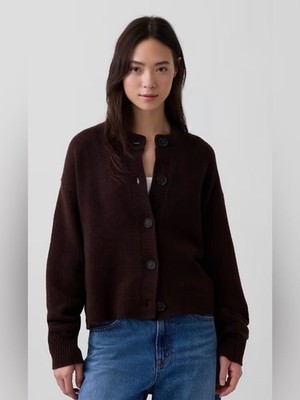 Gap CashSoft Oversized Chunky Cardigan Brown Size LP
