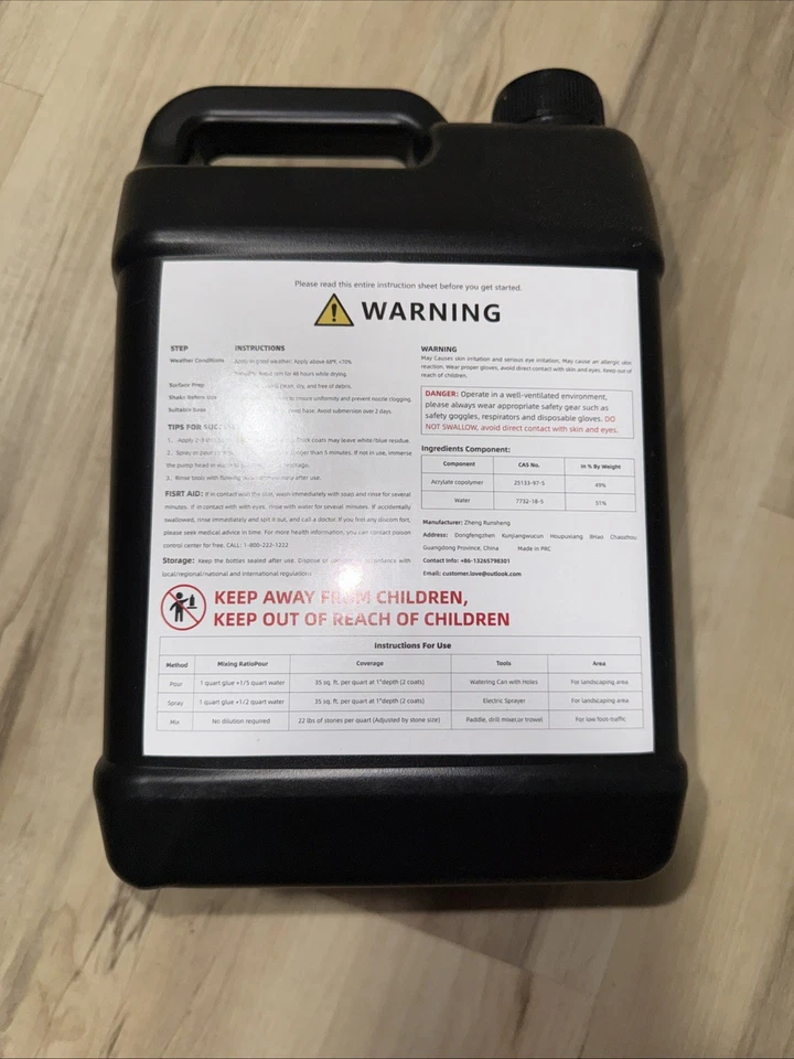 Стабилизатор быстросохнущий нетоксичный клей мульча 1 галлон - Изображение 2 из 2