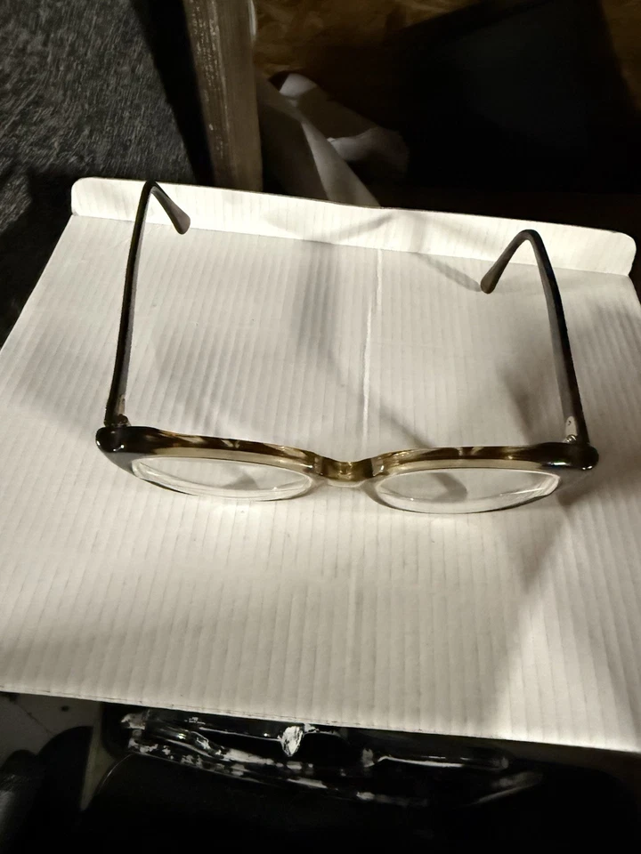 VTG 60s Mens 5 3/4 Titmus Z87 Tortoise Shell Aviator Oversized Frames Glasses - Image 2 of 4