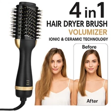 4 in 1 Hair Dryer Brush Volumizer | Ionic Ceramic Hot Air Styler | Professional