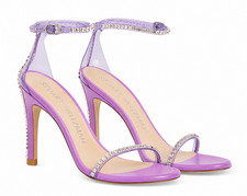 STUART WEITZMAN Nudistglam 100 Rhinestone Stiletto Sandals 10 US  NIB  595