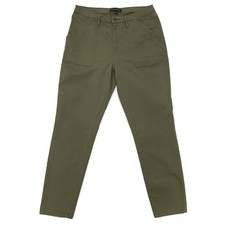 Banana Republic High Rise Slim Military Pants Women's 8 Army Utility Olive Green
