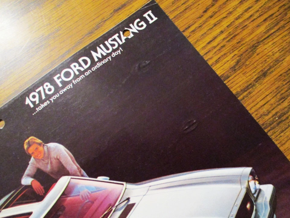 1978 Ford Mustang II Original Dealer Sales Brochure Ad Literature Cobra Hardtop - Image 4 of 4