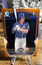 2023 Bowman 1st True Orange Refractor/25 Jacob Reimer #BCP-181 🔥Mets🔥