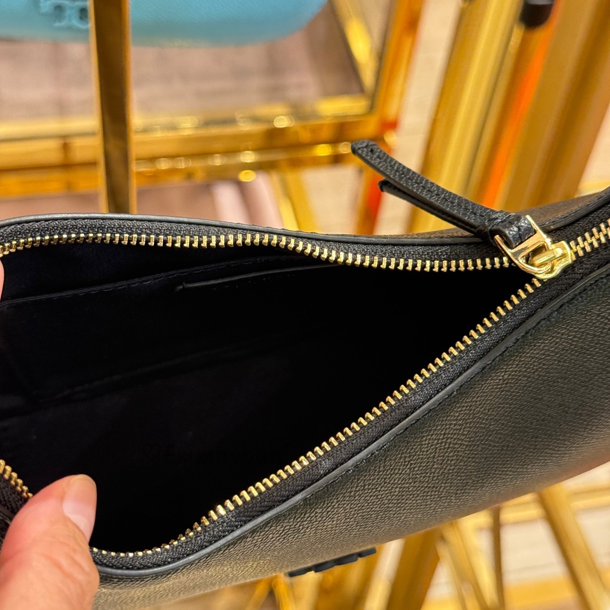 Tory Burch Convertible Shoulder Bag 184786 $400 BLACK Saffiano