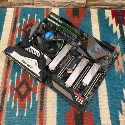 GIGABYTE AORUS Z390 ULTRA Wifi ARGB Motherboard Combo! i5-9500 16GB 256SSD W11P