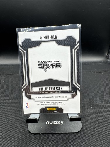 WILLIE ANDERSON 2024-25 Panini Prizm Penmanship Autograph Auto NBA Spurs 🏀 - Picture 2 of 2
