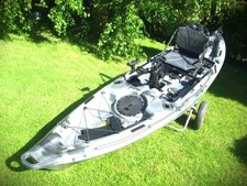 Pedal-Kajak-Angler, Sit on top, ultraleicht, kippstabil, ostseetauglich