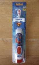 Spinbrush Superman Battery Powered Toothbrush: White, DC Comics, New, Sealed