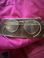165.00 AO American Optical Art Deco MCM 12K gf Wire Spectacles Eyeglasses
