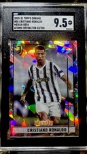 2020-2021 TOPPS CHROME#50 Cristiano Ronaldo Merlín UEFA ATOMIC REFRACTOR 33/250