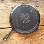 Antique GRISWOLD Cast Iron SKILLET Frying Pan # 9 LARGE BLOCK LOGO - Ironspoon