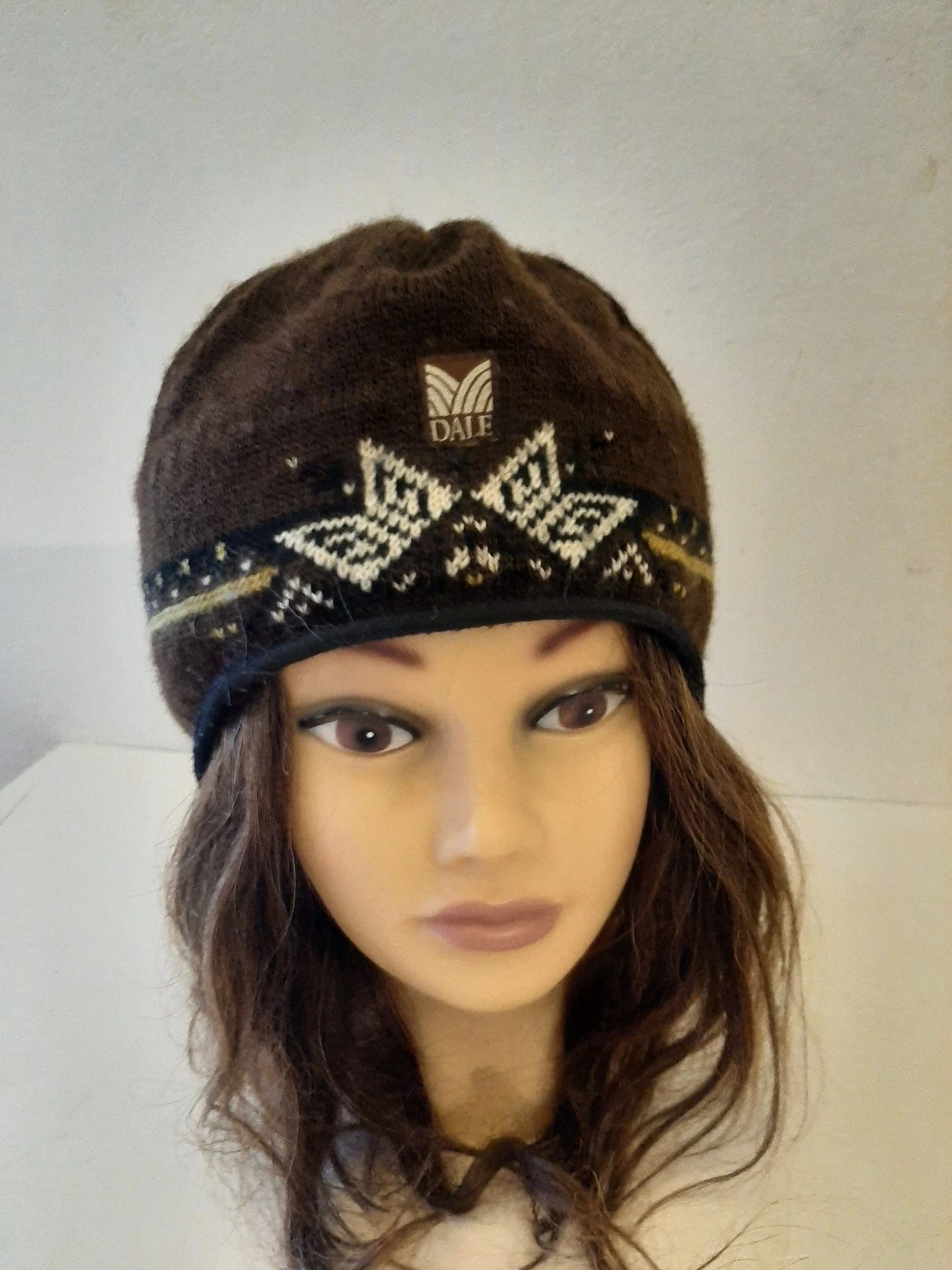 DALE of NORWAY Beanie VINTAGE New Wool Knit Cap DuPont Teflon Ear Flap Hat