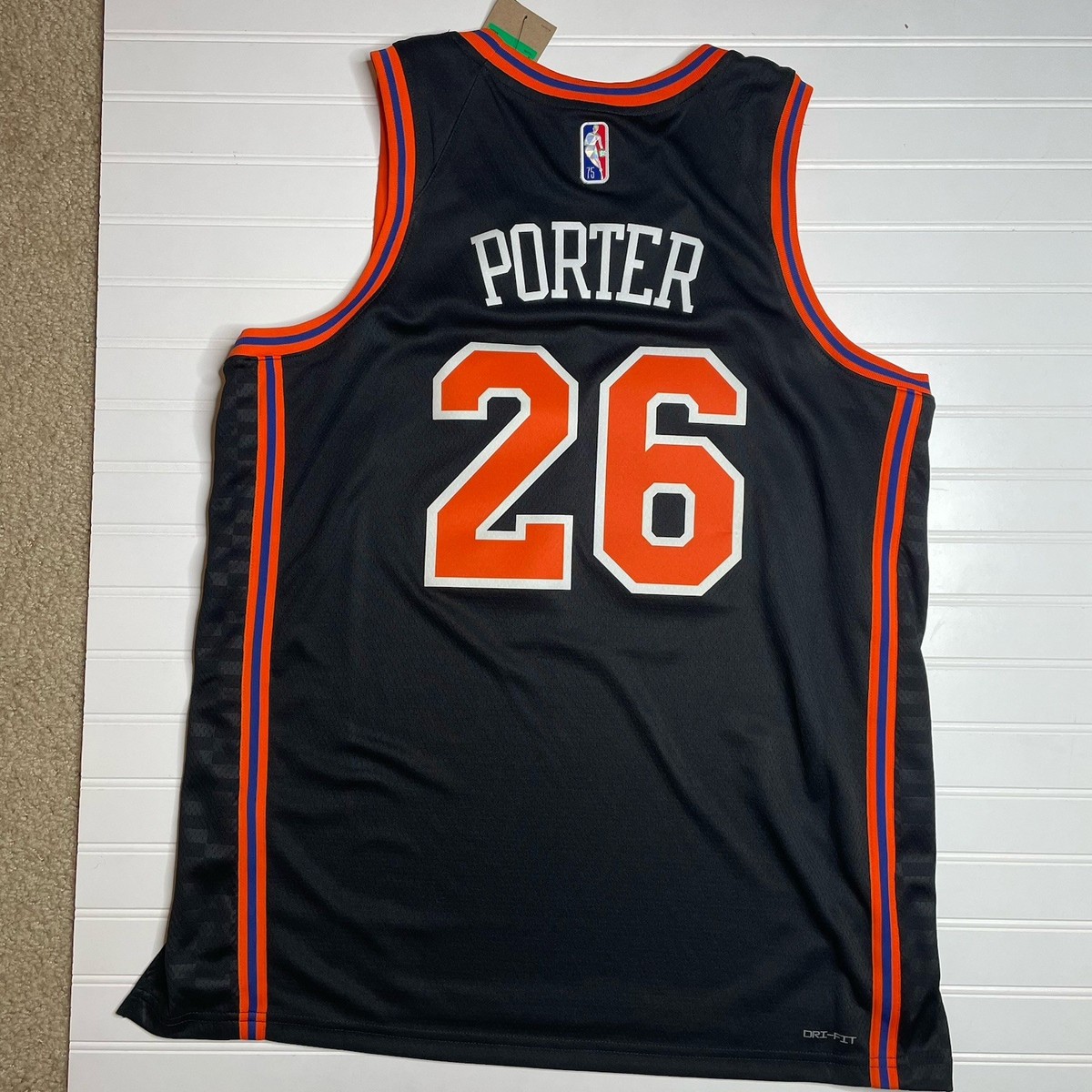 Nike New York Knicks NBA NYC City Edition Jersey Black Men's