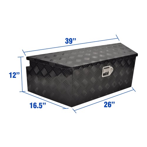 26/29/33/34/39/49 Inch Aluminum Pickup Truck Trailer Storage Tongue Tool Box - Picture 16 of 19