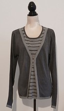 PULLOVER GRAU GR. M/L IN TWINSET OPTIK LANGAR...