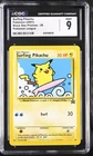 CGC 9 MINT Surfing Pikachu 28 Pokemon League Black Star Promos Pokemon Card