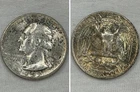 1955-P Washington Silver Quarter 25C Rainbow Toned BU From Original Mint Set