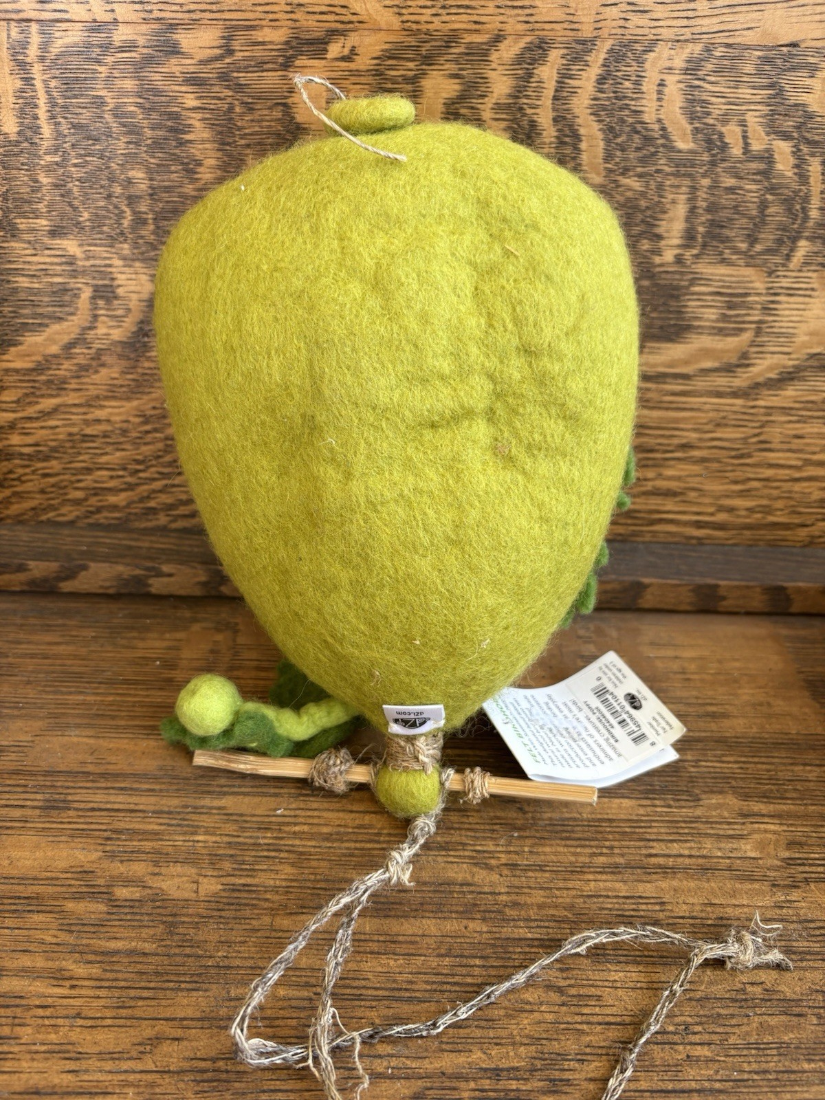 Wild Woolies Felt Bird House Poppy Flower Fair Trade Nepal NWT