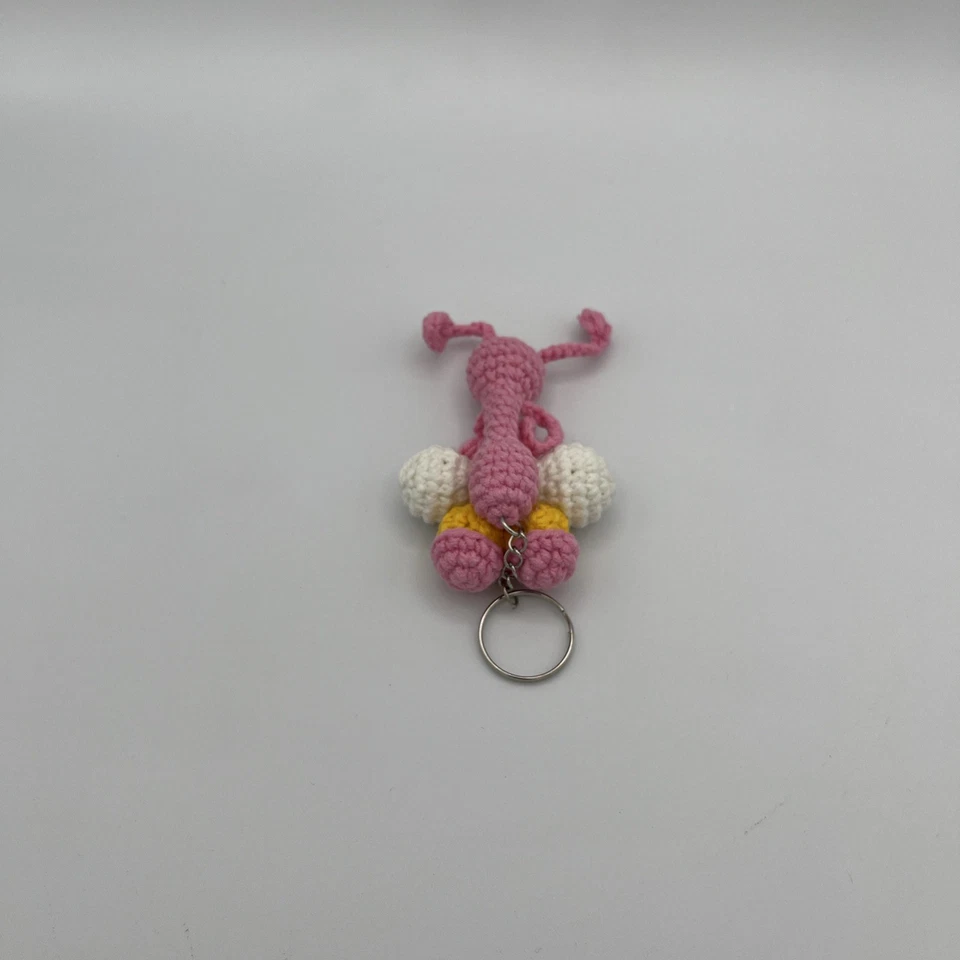 The Pink Panther Crochet Keychain Handmade - Image 2 of 3