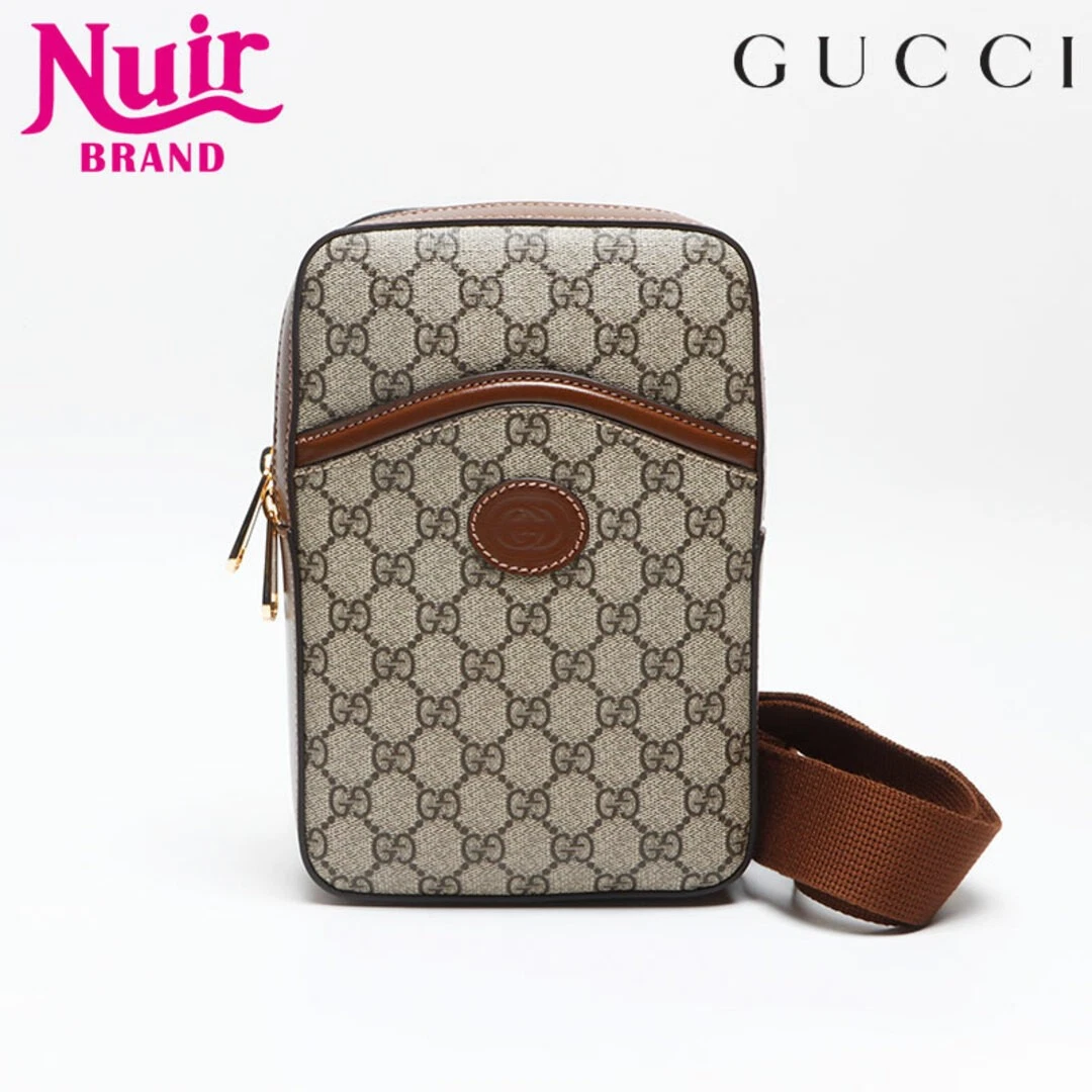 Sac bandoulière Gucci Interlocking G GG taille suprême occasion NUIR 0